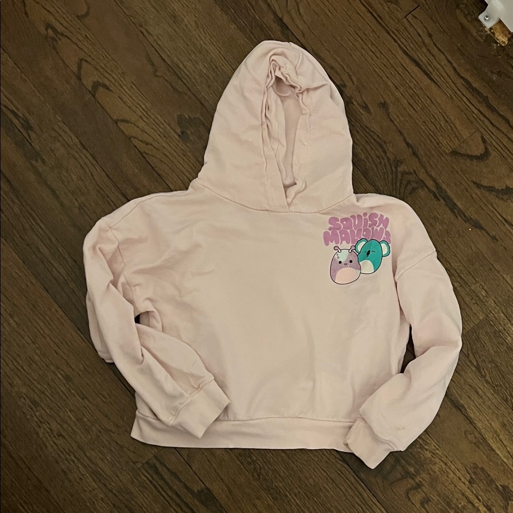 H&M Pink Hoodie with Cute Graphic